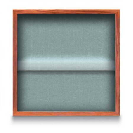 United Visual Products Outdoor Enclosed Combo Board, 48"x36", Satin Frame/Burgundy & Cinnabar UVCB4836OD-BURGUN-CINNABA